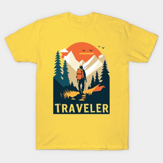 TRAVELER T-Shirt by MusicianCatsClub
